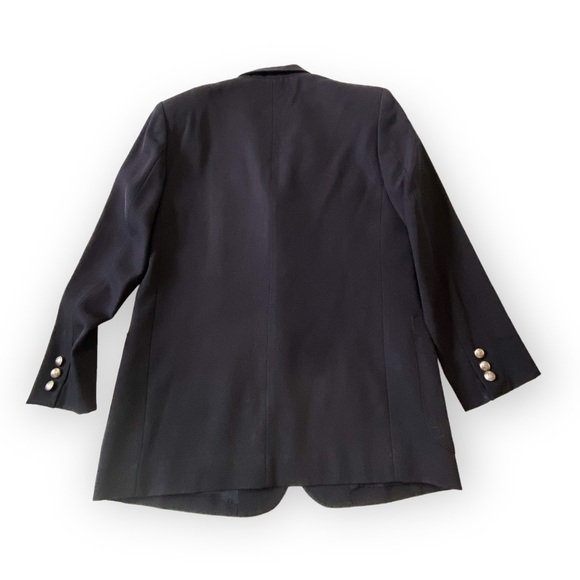 Vintage Et‎ Vous (Paris) Navy Blue Wool Jacket, Size Unisex S, From 90s - Picture 10 of 15